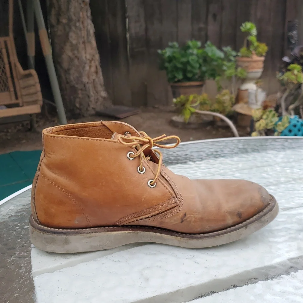 Red Wing Heritage Chukka Lace Up Boot. GUC. Tan. Mens's Size 10.5 D. Style# 3140